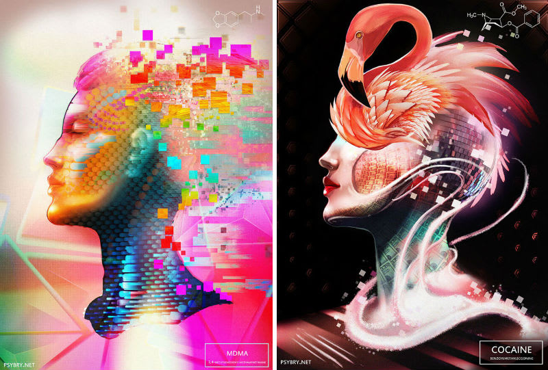 Artist Takes 20 Different Drugs And Creates 20 Magical Illustrations To Show Drug Effects