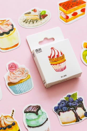 Lovely Planner Paper Label Sticker Box - Sweet Cake