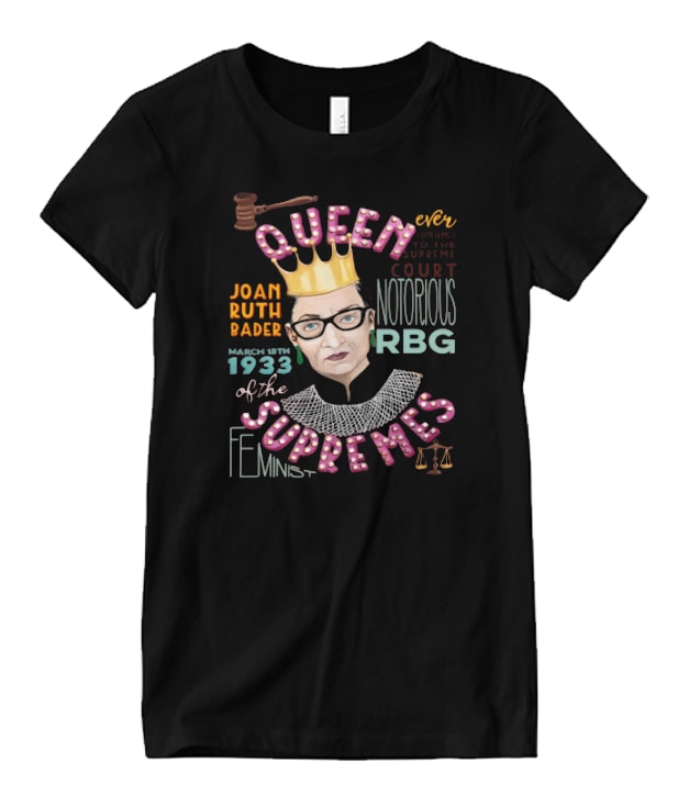 Notorious RBG - Queen of the Supremes Ruth Bader Ginsburg 2020 Matching T Shirt