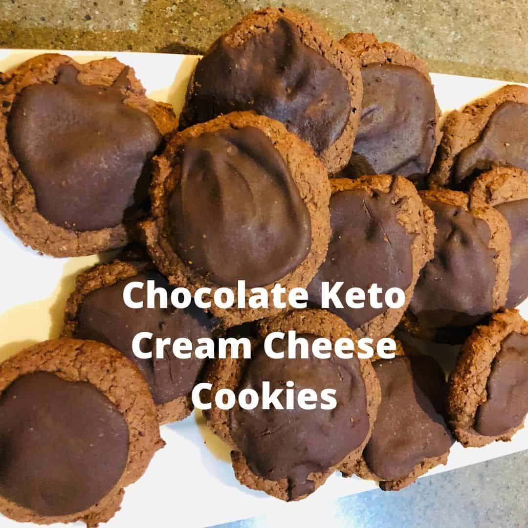 The best ever soft Chocolate Keto Cream Cheese Cookies.