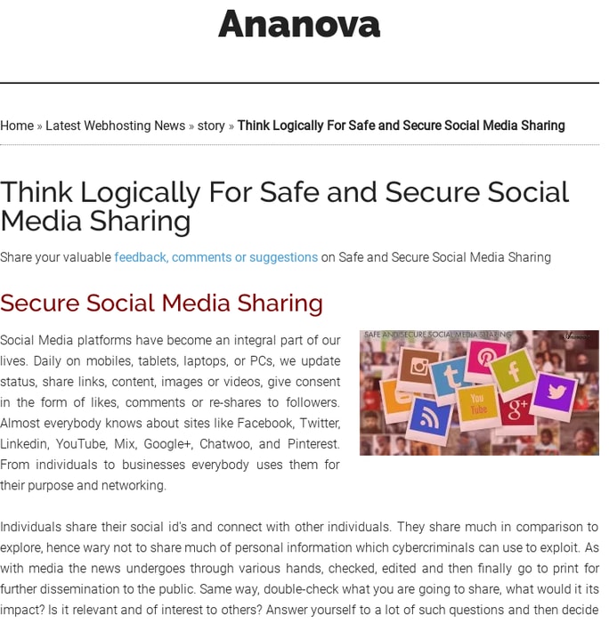 Think Logically For Safe and Secure Social Media Sharing