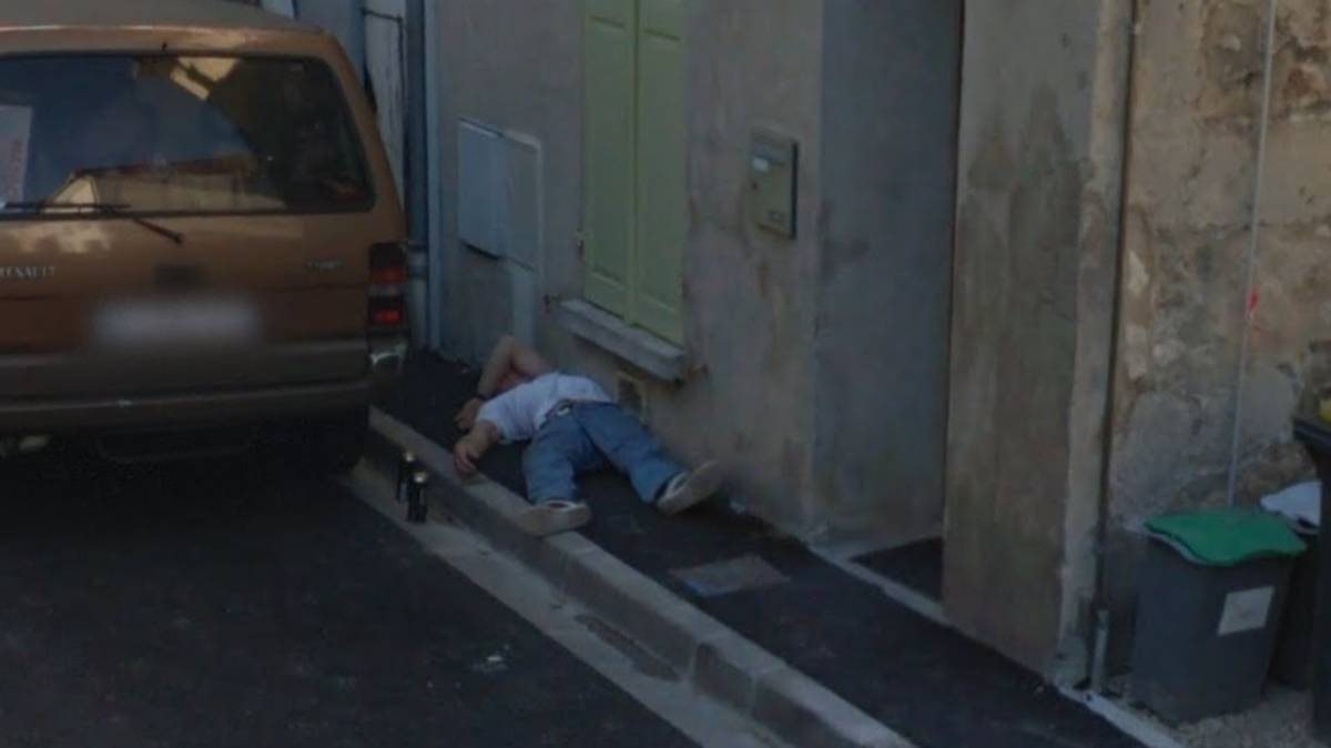 Man Caught On Google Street View Has Clearly Had A Good Night Out