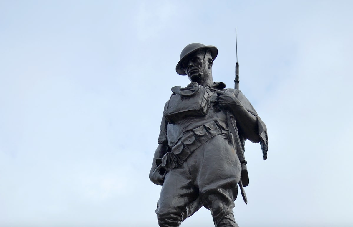 Pittsburgh war statue defaced with communist symbolism on Memorial Day