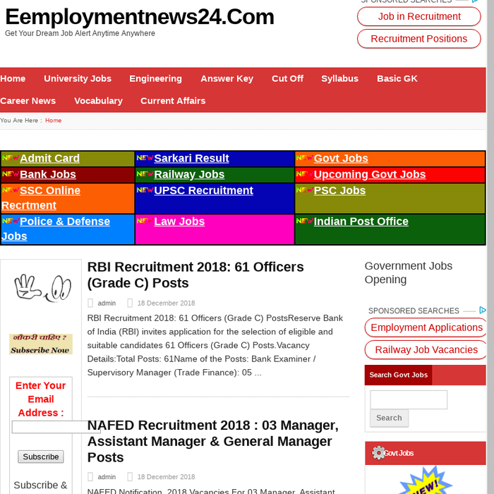 Employment News of This Week: 13 December to 19 December 98547 Jobs Opening Highlights