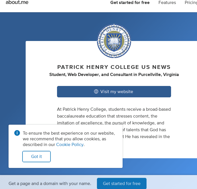 Patrick Henry College us news on about.me