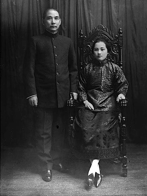 Sun Yat-Sen, first President of the Republic of China, and inventor of the 'Mao Suit' - 1922
