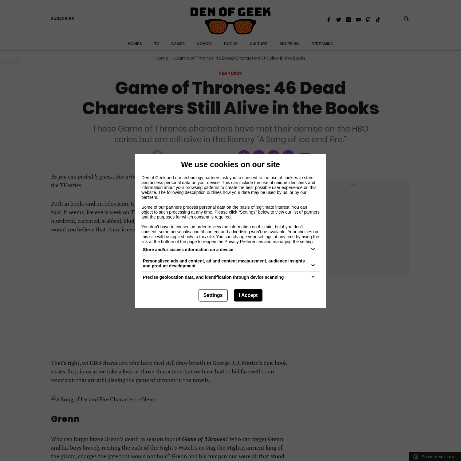Game of Thrones: 46 Dead Characters Still Alive in the Books