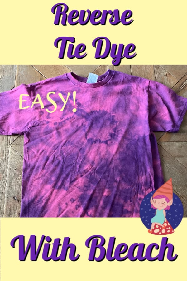 how to reverse tie dye. Tie dye your clothes with bleach