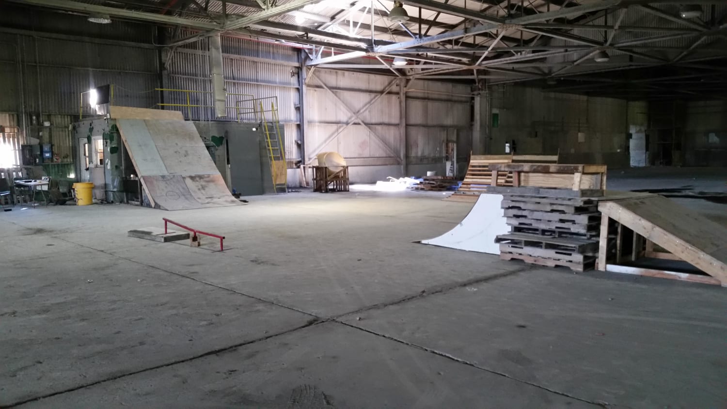 This underground skate/BMX park I found while urban exploring. Hidden away in a huge dilapidated factory complex.