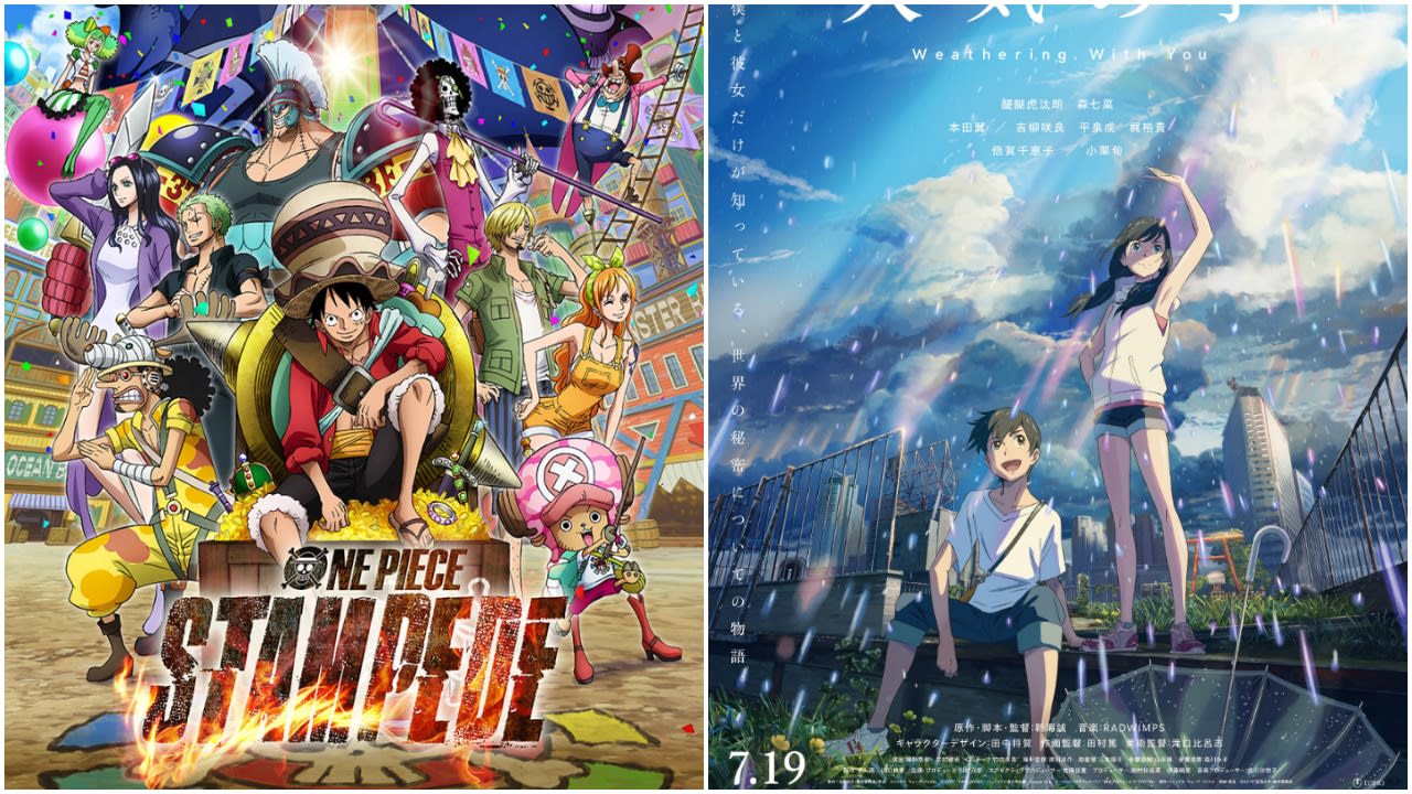 Japanese Box Office: One Piece Stampede #1, Weathering With You Drops To #3, and more