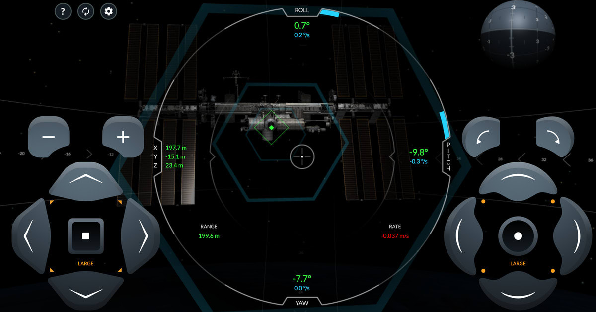Try to dock with the International Space Station with this SpaceX Crew Dragon simulator