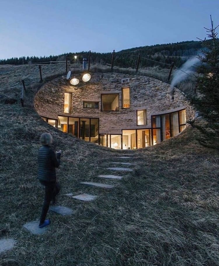 A hidden villa in the Swiss Alps