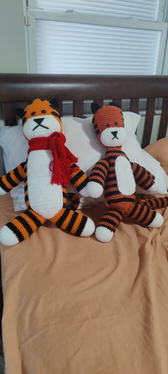 My wife made me a new Hobbes buddy because she said she leveled up and can do better. I love it!
