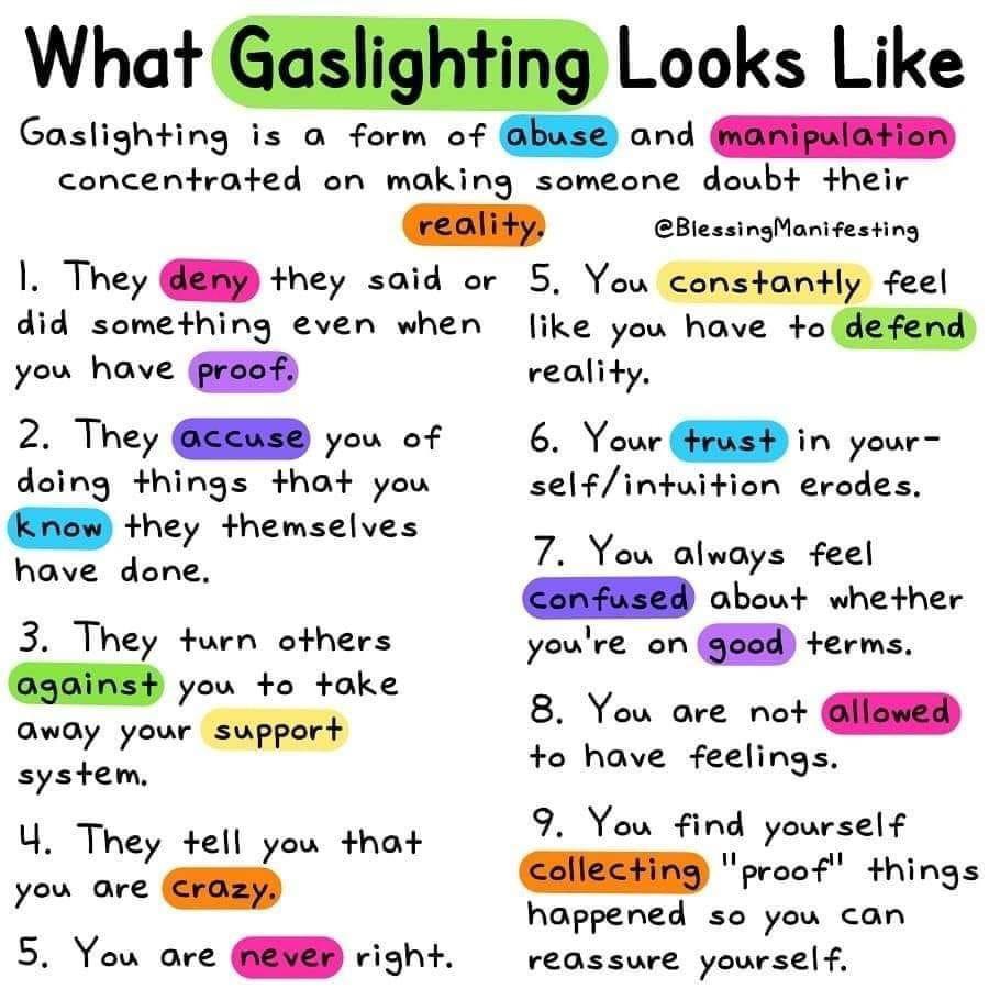 Know when you’re being gaslighted