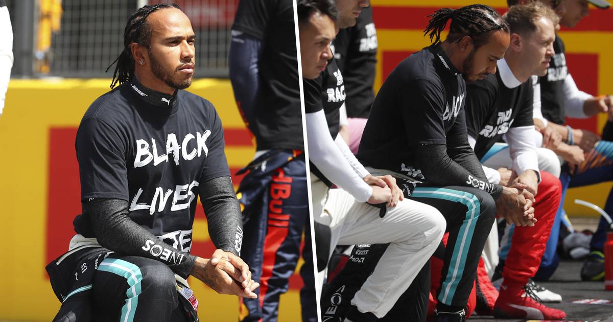 Lewis Hamilton Calls Out Formula One Rivals For Not Taking A Knee