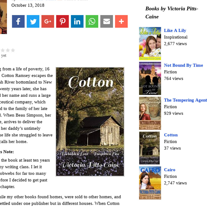 Cotton (book) by Victoria Pitts-Caine - Forbidden Love, Forgotten Lies