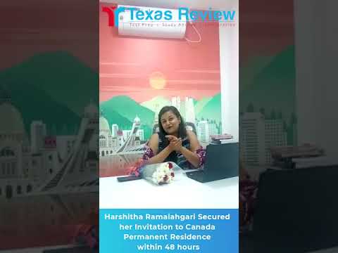 Harshitha Ramaiahgari Secured her Invitation to Canada Permanent Residence within 48 hours