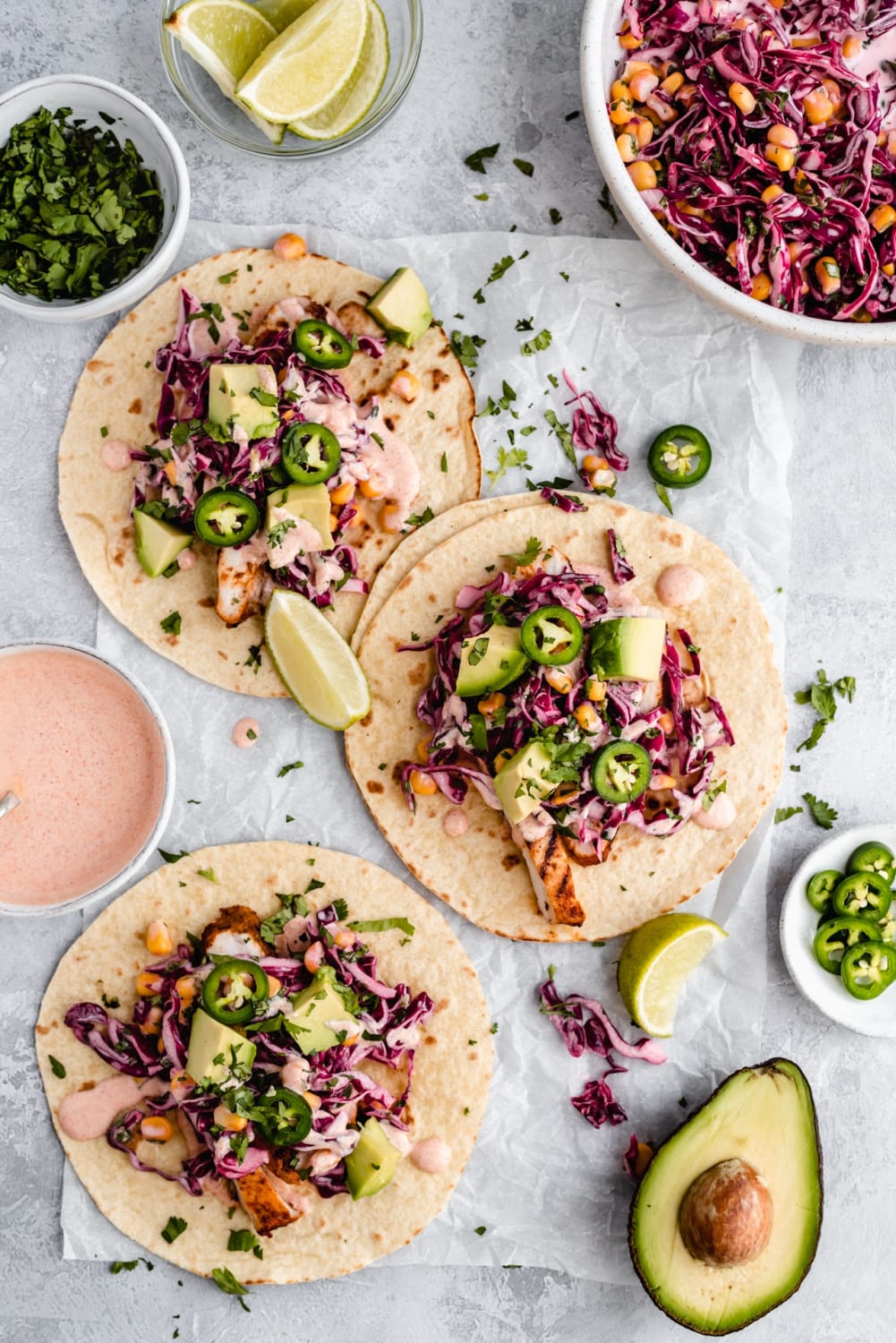 These grilled chicken tacos are simple to make and always impress!