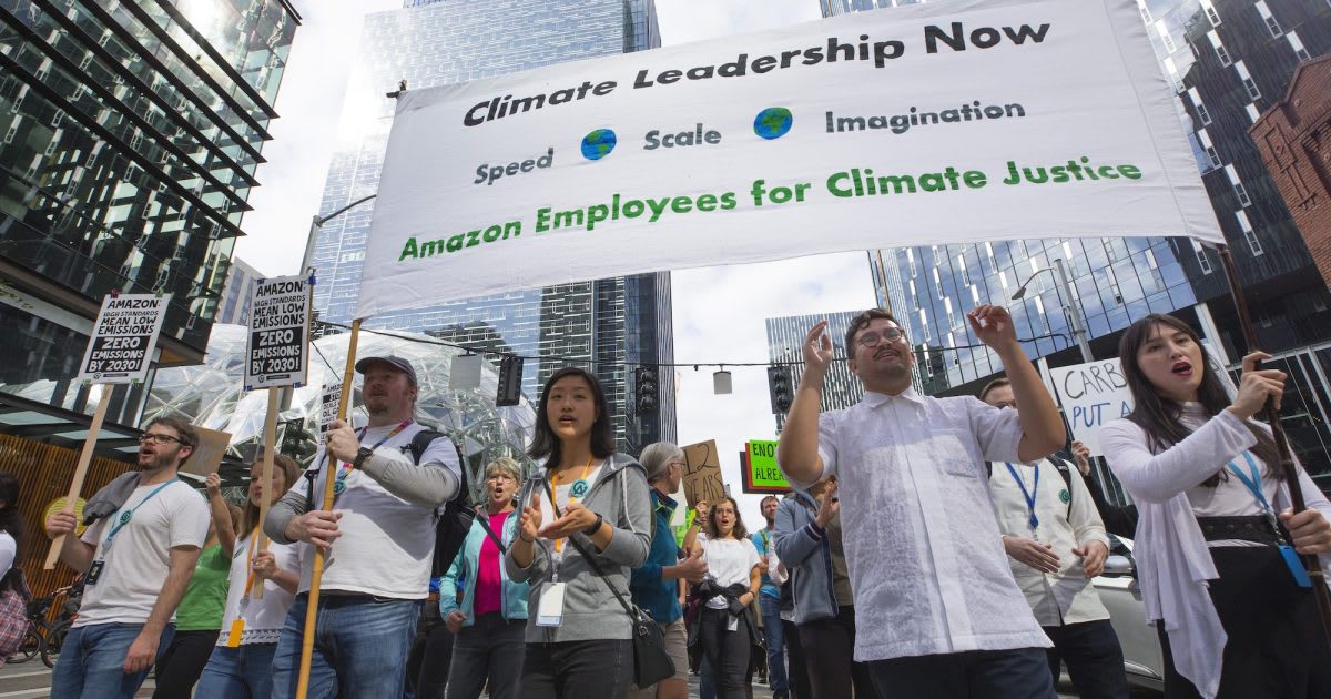 Amazon threatened to fire some employees for speaking out on climate