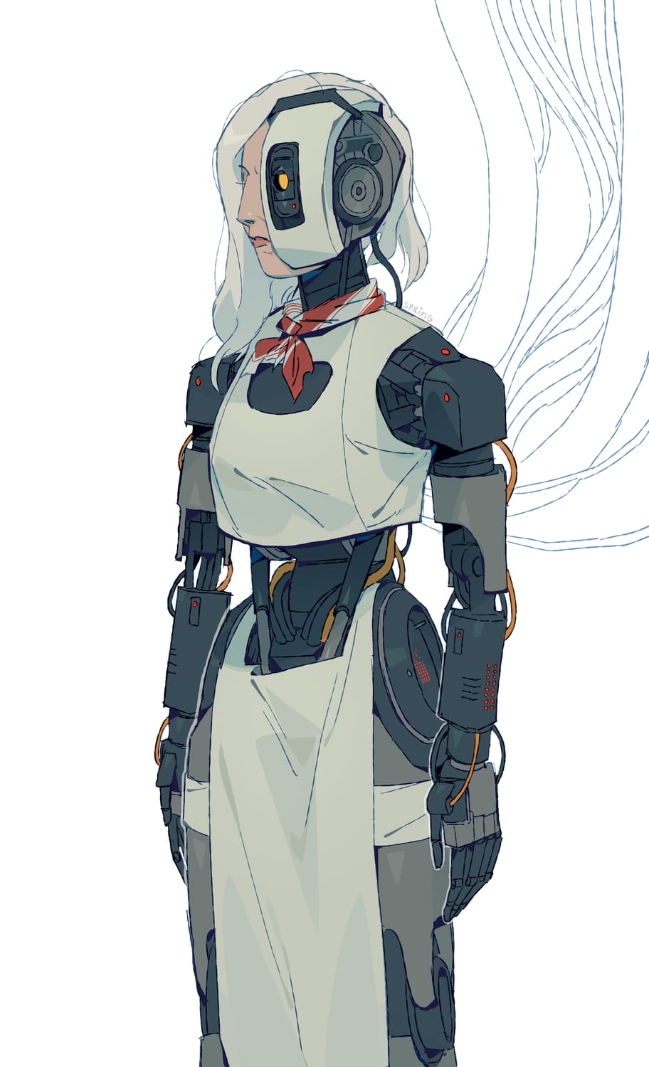 Glados Android Humanoid android glados .. wanted to redo my human design for her but figured ...