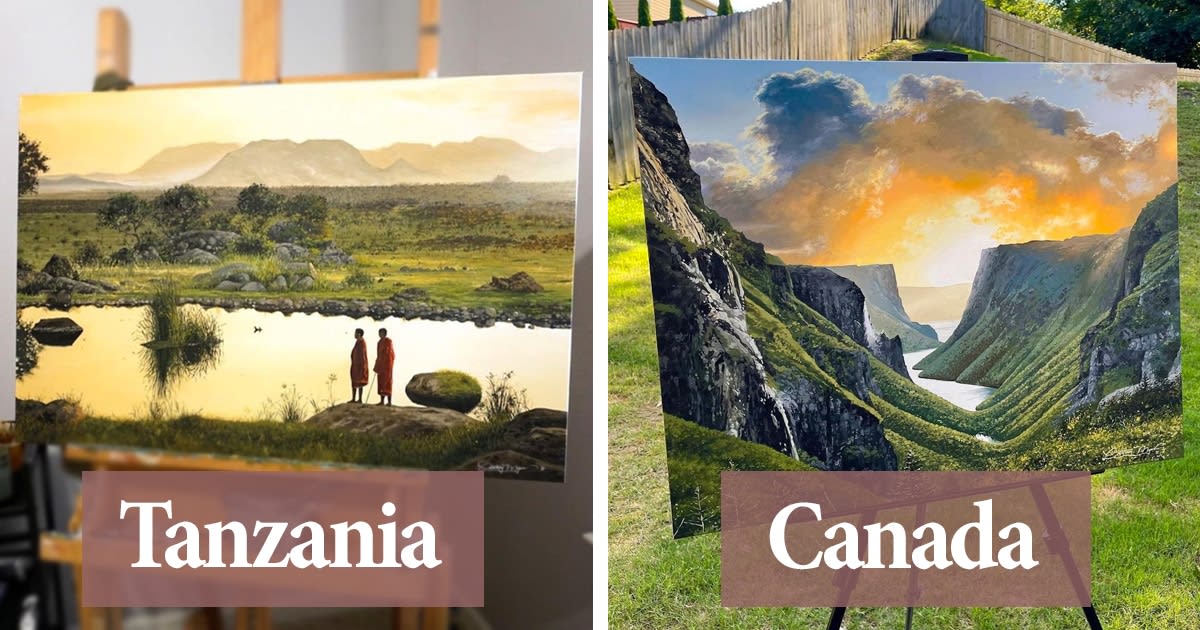 Stunning Oil Paintings Capture Beautiful Landscapes From Countries Around the World