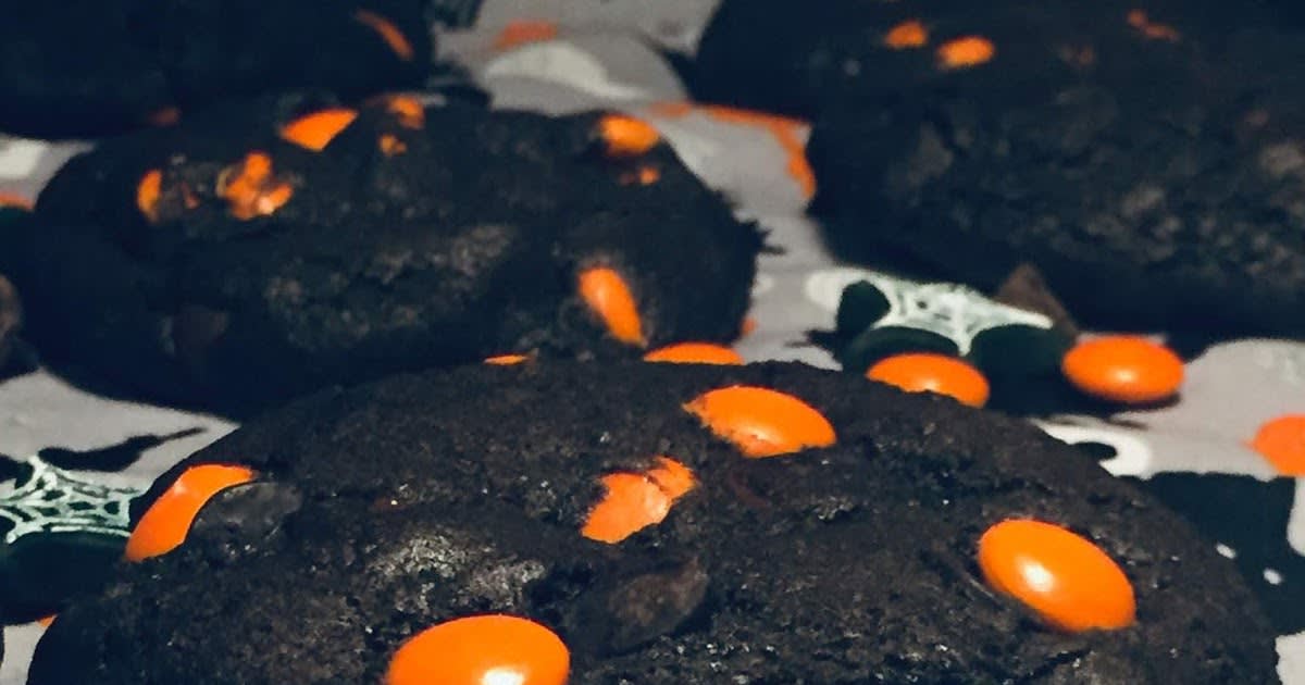 Dark Chocolate Halloween Cookies