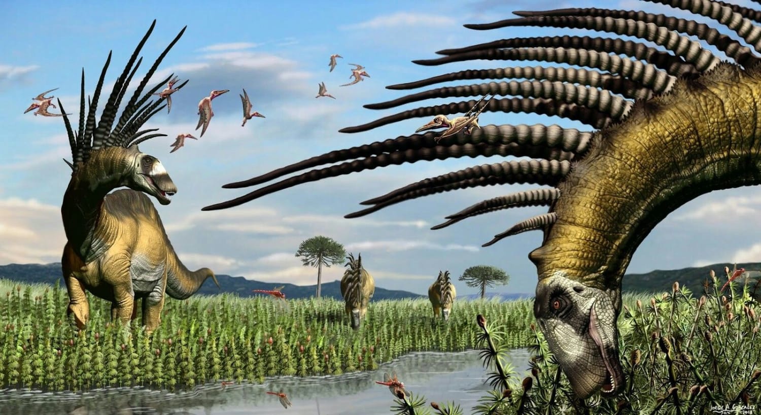 Newly Discovered Spiked Dinosaurs From South America Look Like Creatures From 'No Man's Sky'