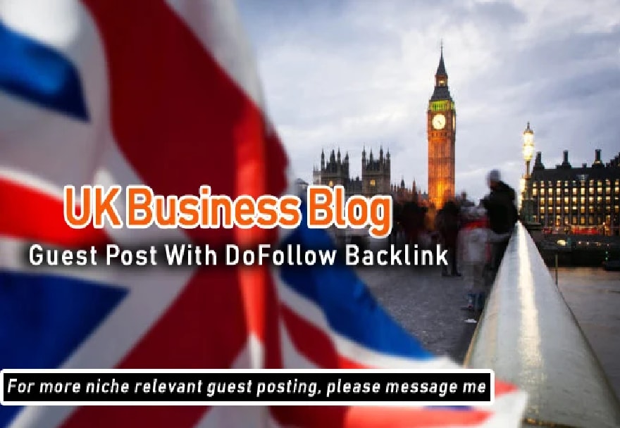 Guest post on UK business media group blog with dofollow link for $30