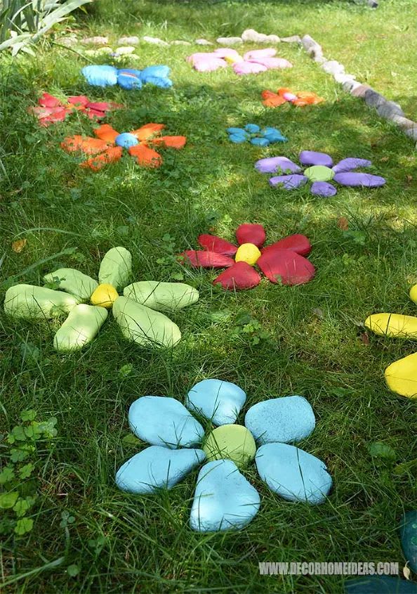 DIY Painted Rock Flowers Garden: Step-by-Step Guide