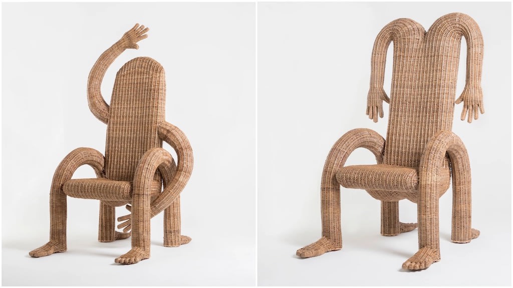 Wonderfully Anthropomorphic Wicker Chairs