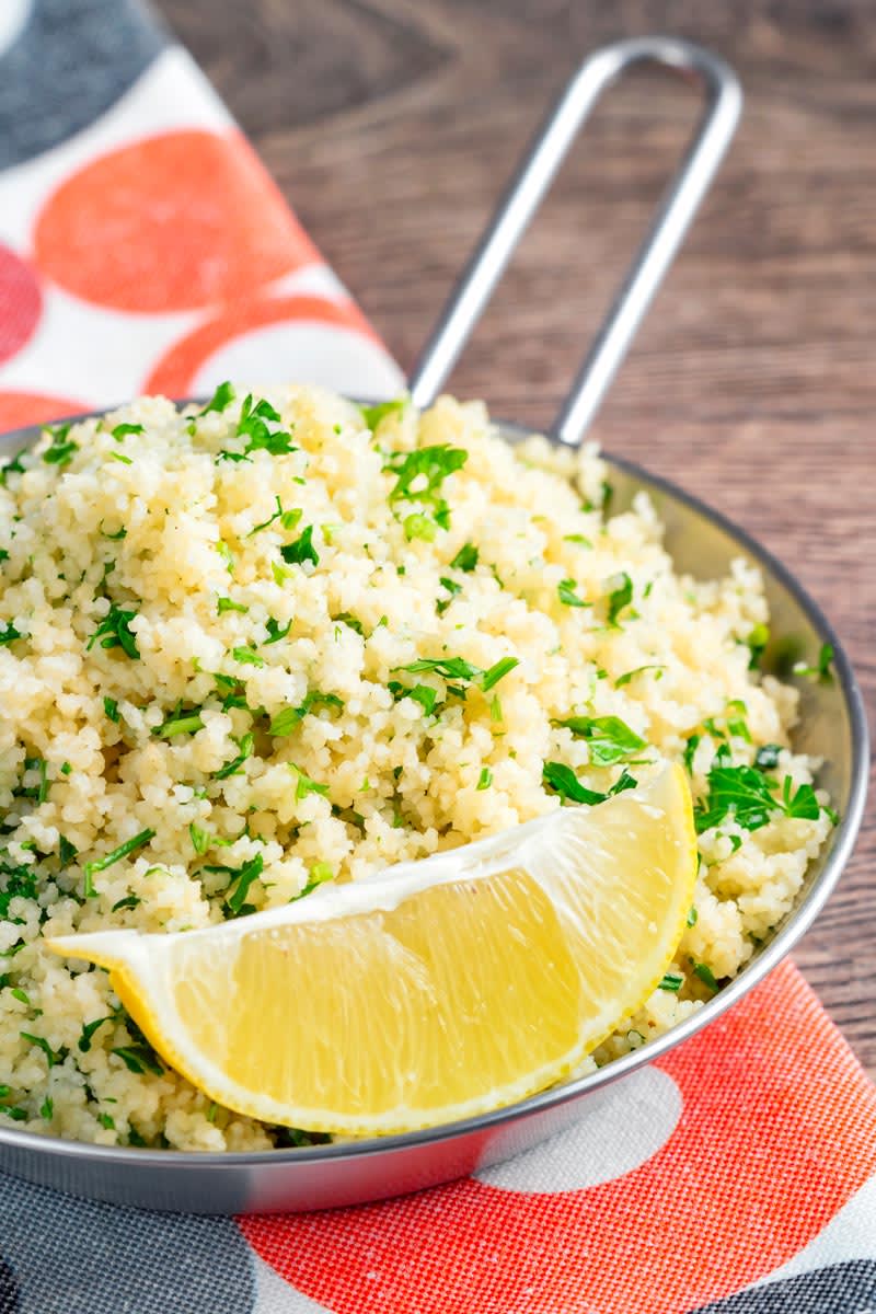 Quick and Easy Herby Buttered Couscous