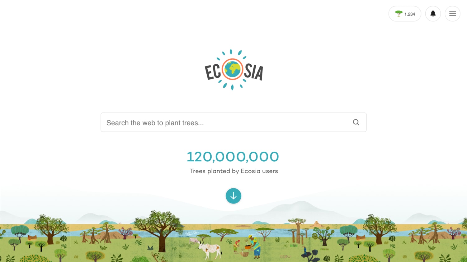 the search engine that plants trees
