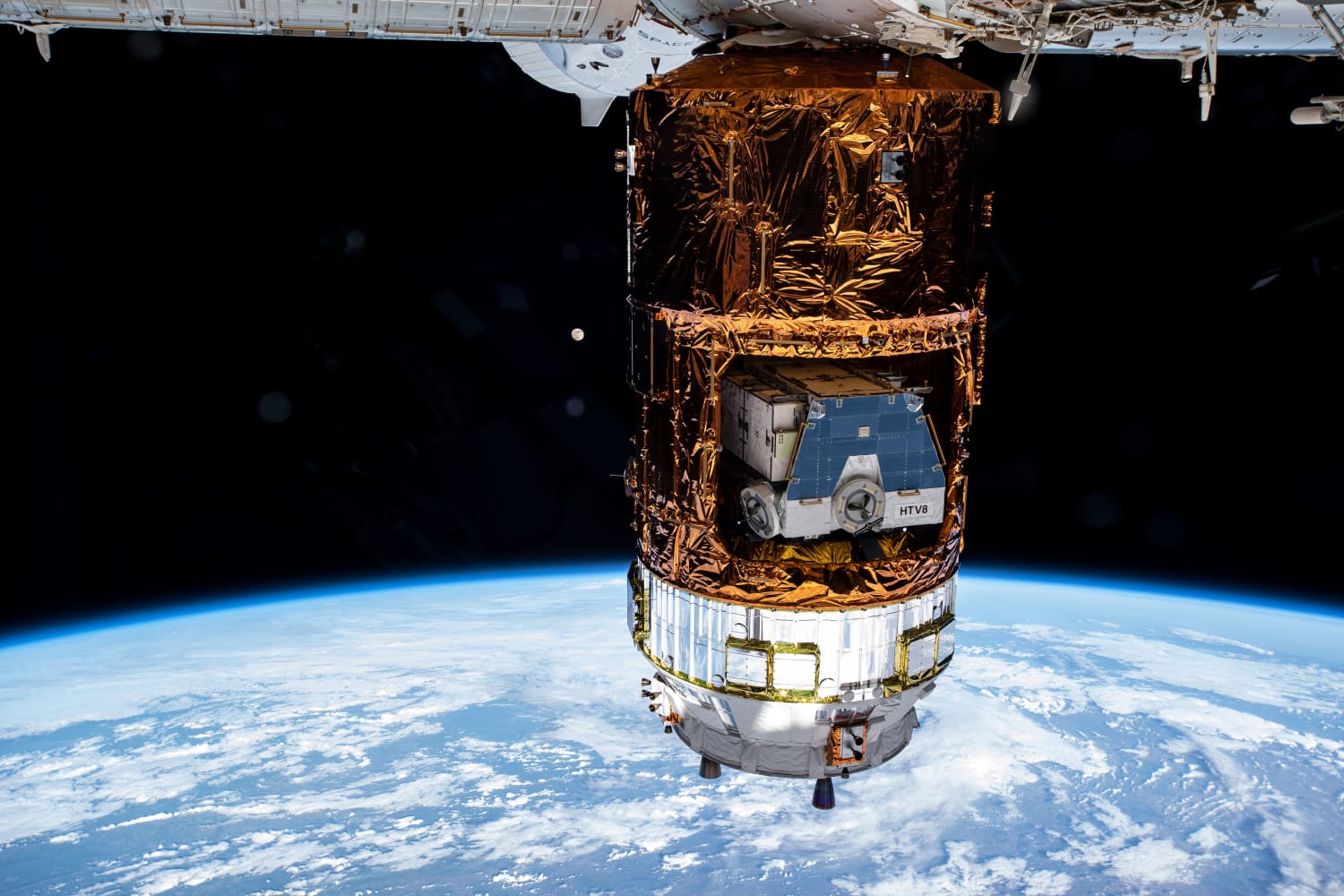 Japan's HTV-9 Cargo Craft Helps Supply the Space Station