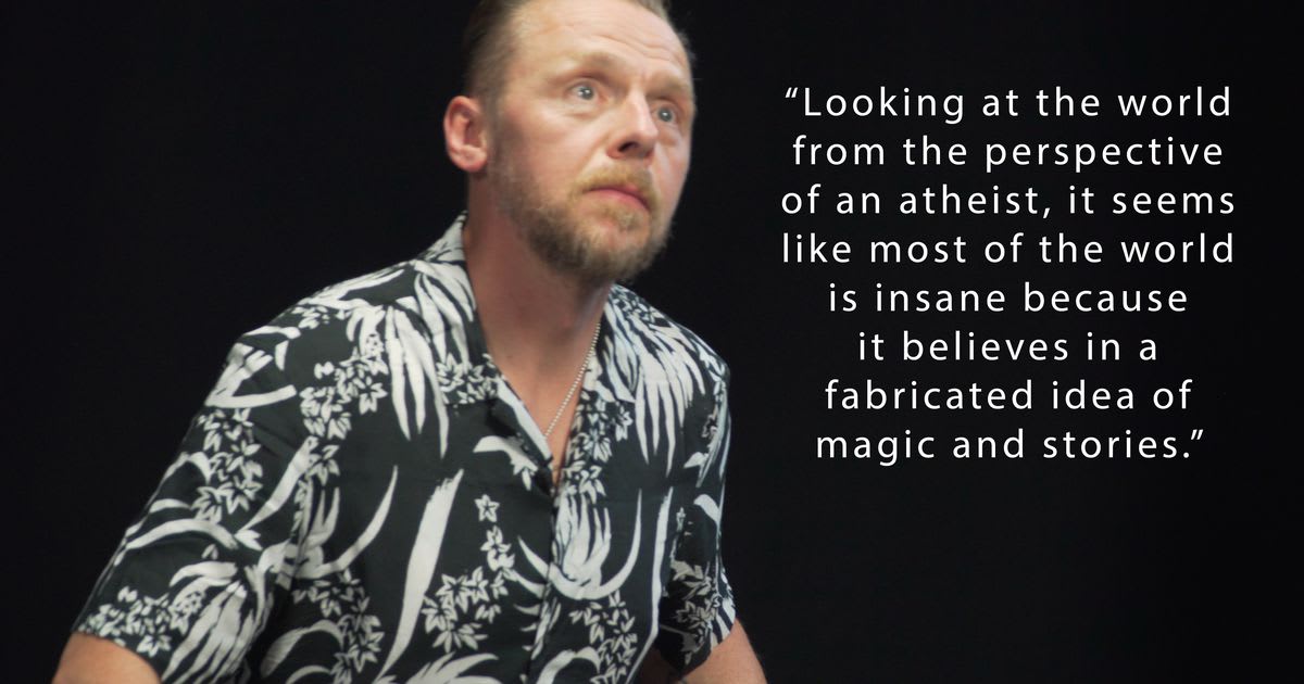 Simon Pegg on how sci-fi can be a better guide to the unknown than religion