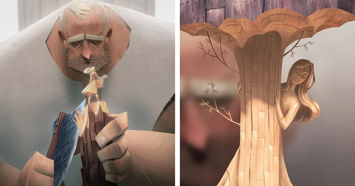 Beautiful Illustrations Tell the Story of a Woodworker Grieving the Love of His Life