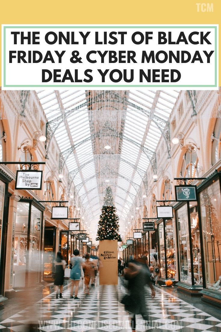 The ONLY List Of Black Friday & Cyber Monday Deals You Need