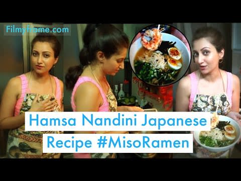 HAMSA NANDINI Prawn MisoRamen RECIPIE : It's a Japanese Dish