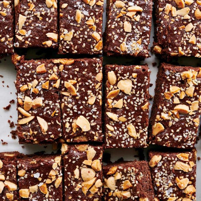 Vegan Brownies With Tahini and Halvah Recipe