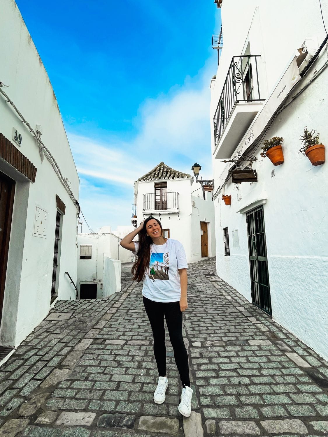 Girl in Spanish town