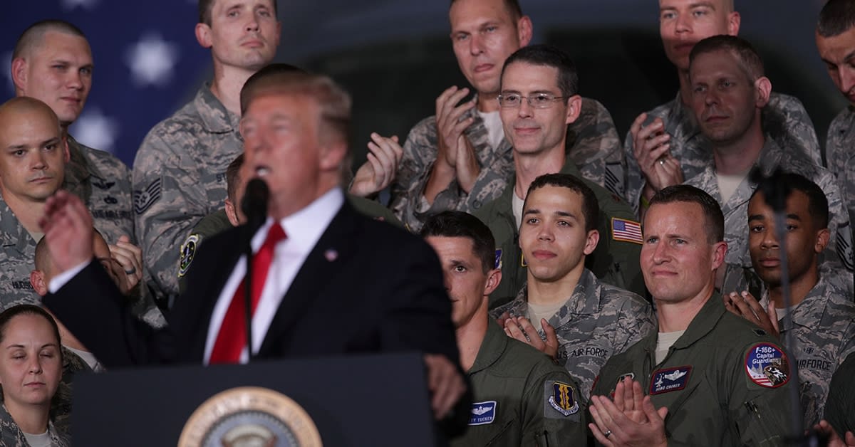 Trump Draws Stronger Support From Veterans Than From the Public on Leadership of U.S. Military