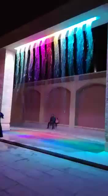 Awesome waterfall with designs