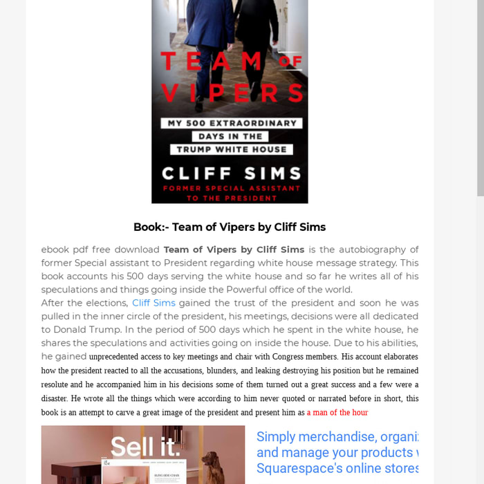 Team of Vipers by Cliff sims pdf download