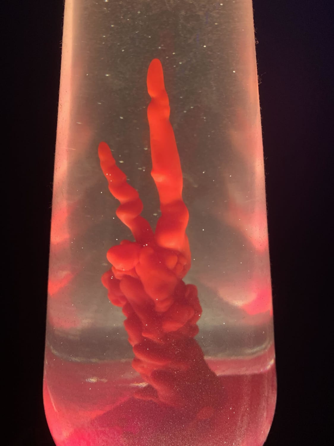 My lava lamp either wants peace on earth or to summon the devil [bad vibes maybe]