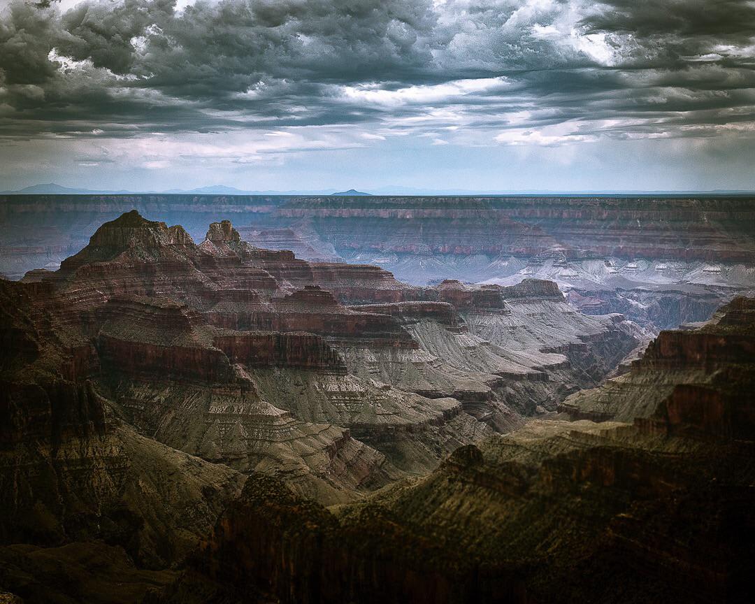 A moody Grand Canyon, North Rim, Arizona.