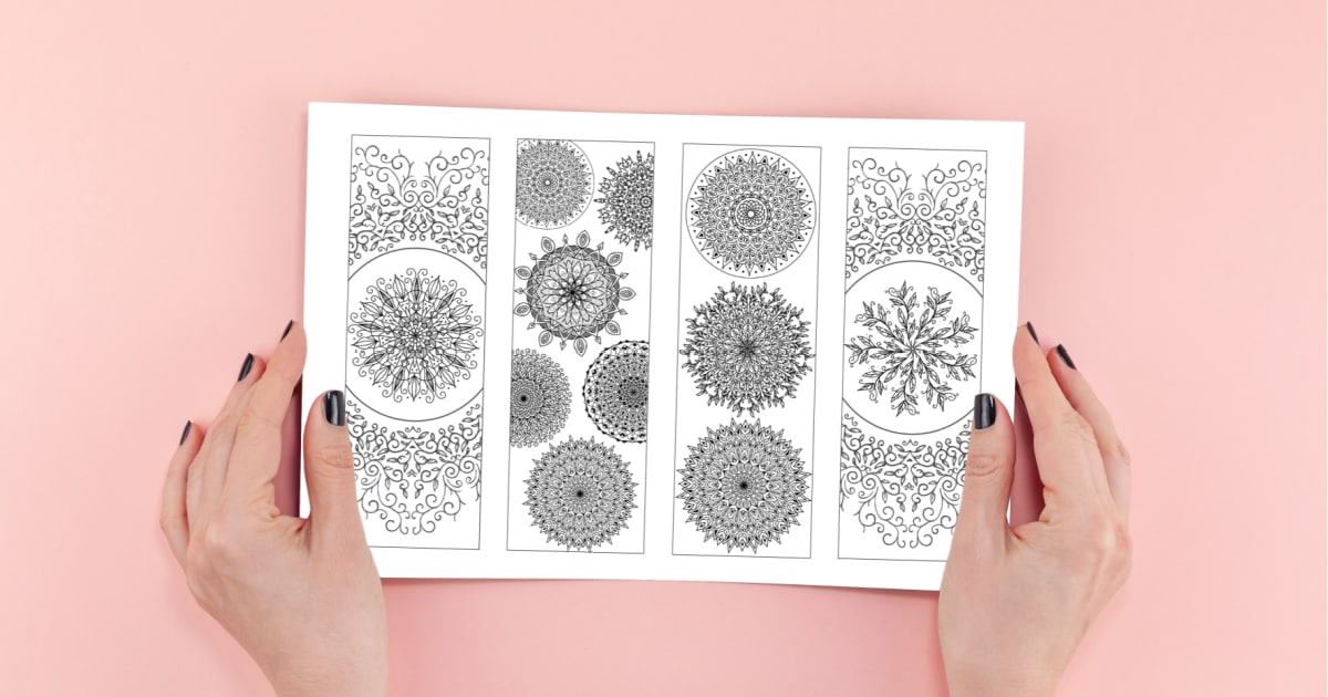 Free Printable Mandala Bookmarks: 8 Floral Inspired Designs to Color