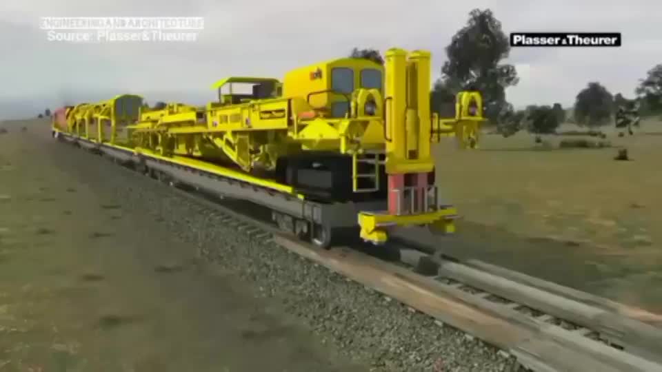 SVM 1000R: Continuous Track Installation and RU 800S: Track Renewal and Ballast Bed Cleaning