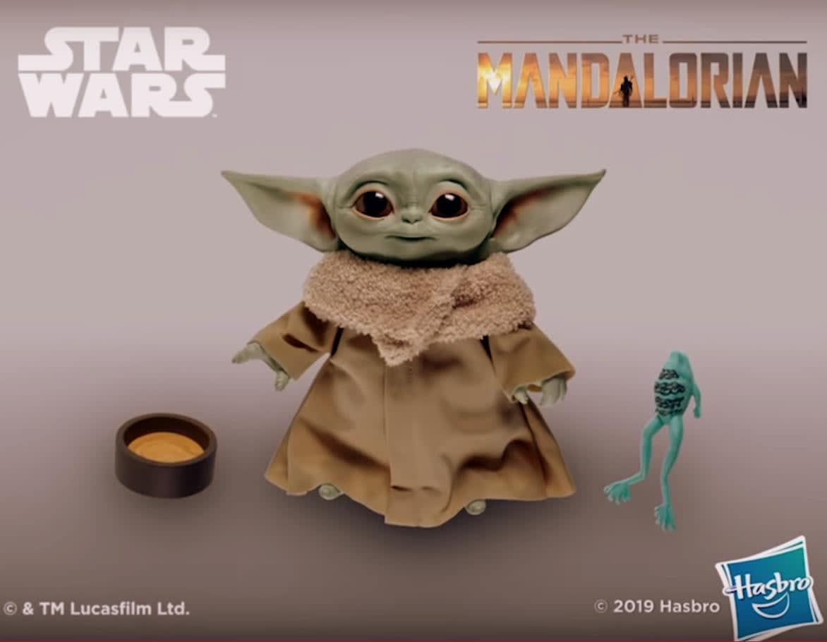 NEW! Baby Yoda Hasbro Talking Figure Toy