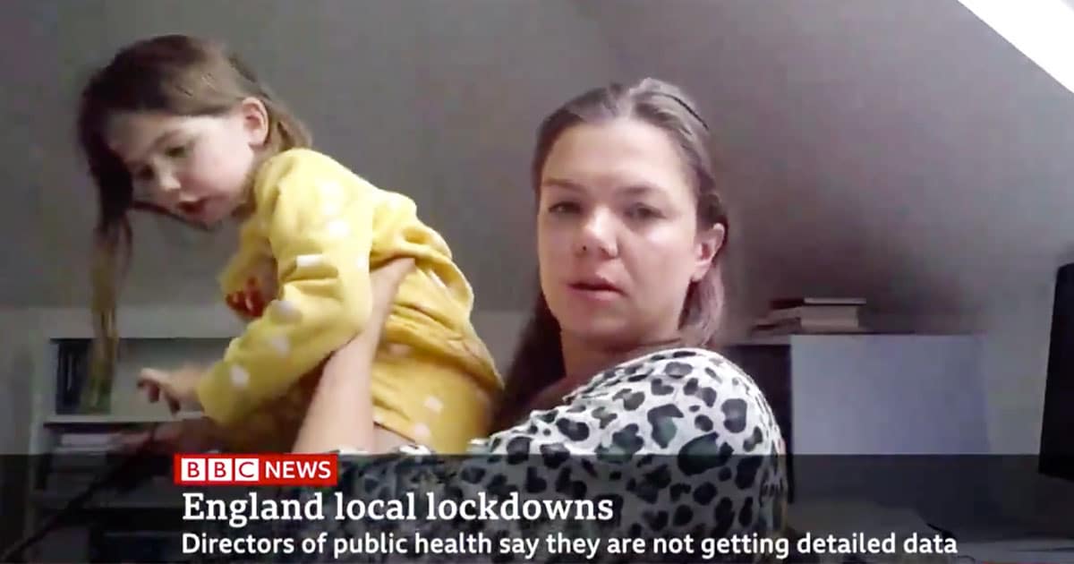 Child Crashes Mom's BBC Interview, Demands To Know Anchor's Name