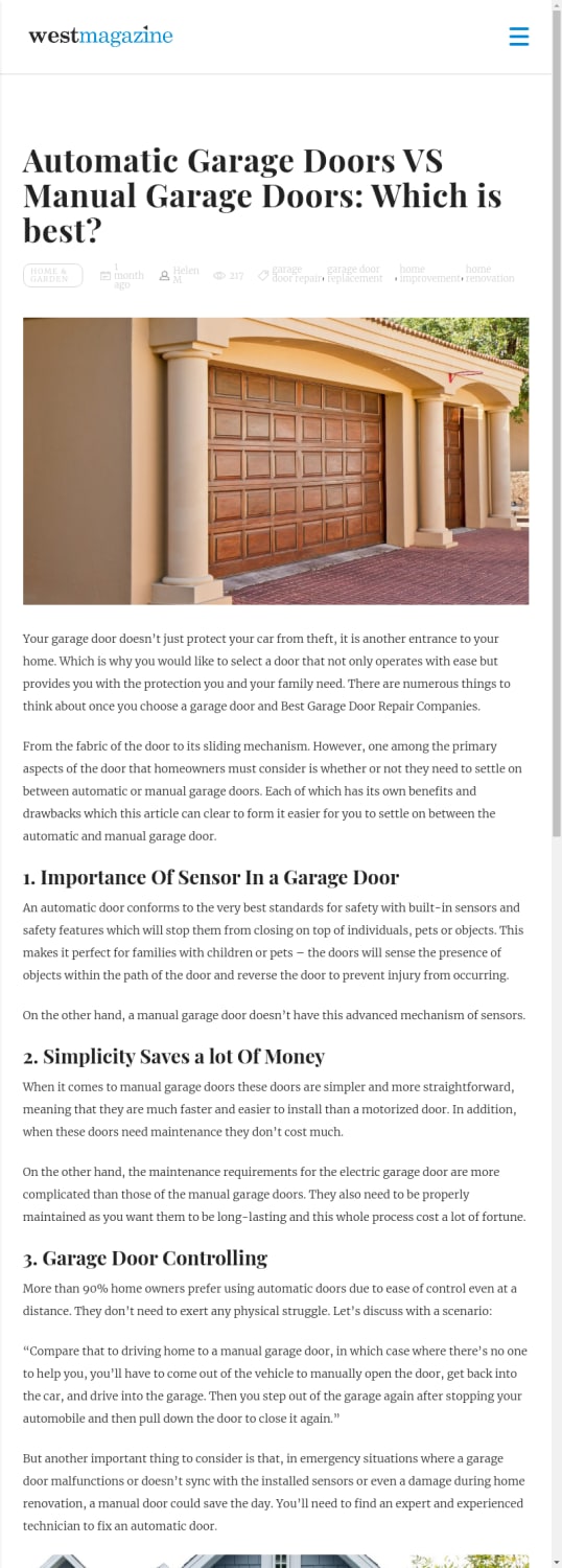 Automatic Garage Doors VS Manual Garage Doors: Which is best?