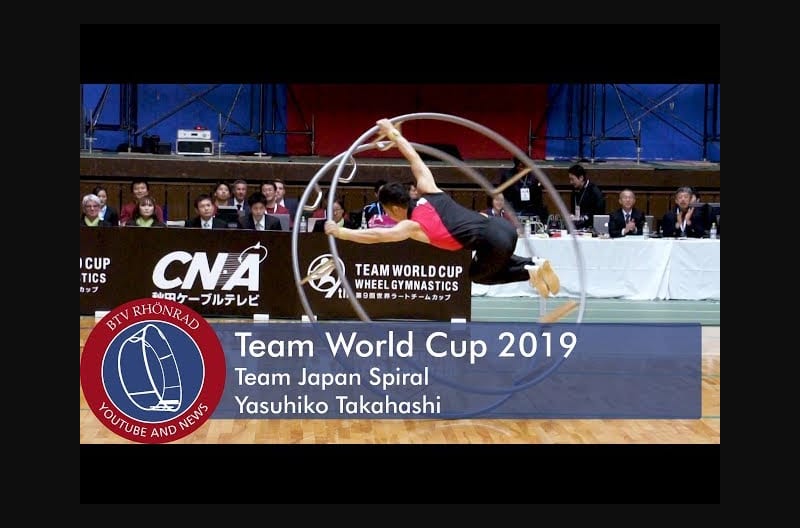 Team World Cup in Gymwheel 2019 Team Japan Yasuhiko Takahashi Spiral